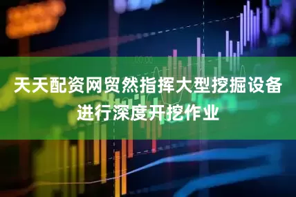 天天配资网贸然指挥大型挖掘设备进行深度开挖作业